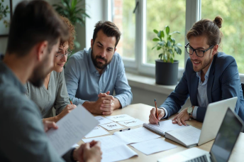 Startup team comparing brandable domain name candidates using a practical evaluation checklist