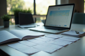Domain investor organizing multiple domain names into categorized groups before listing a portfolio for sale